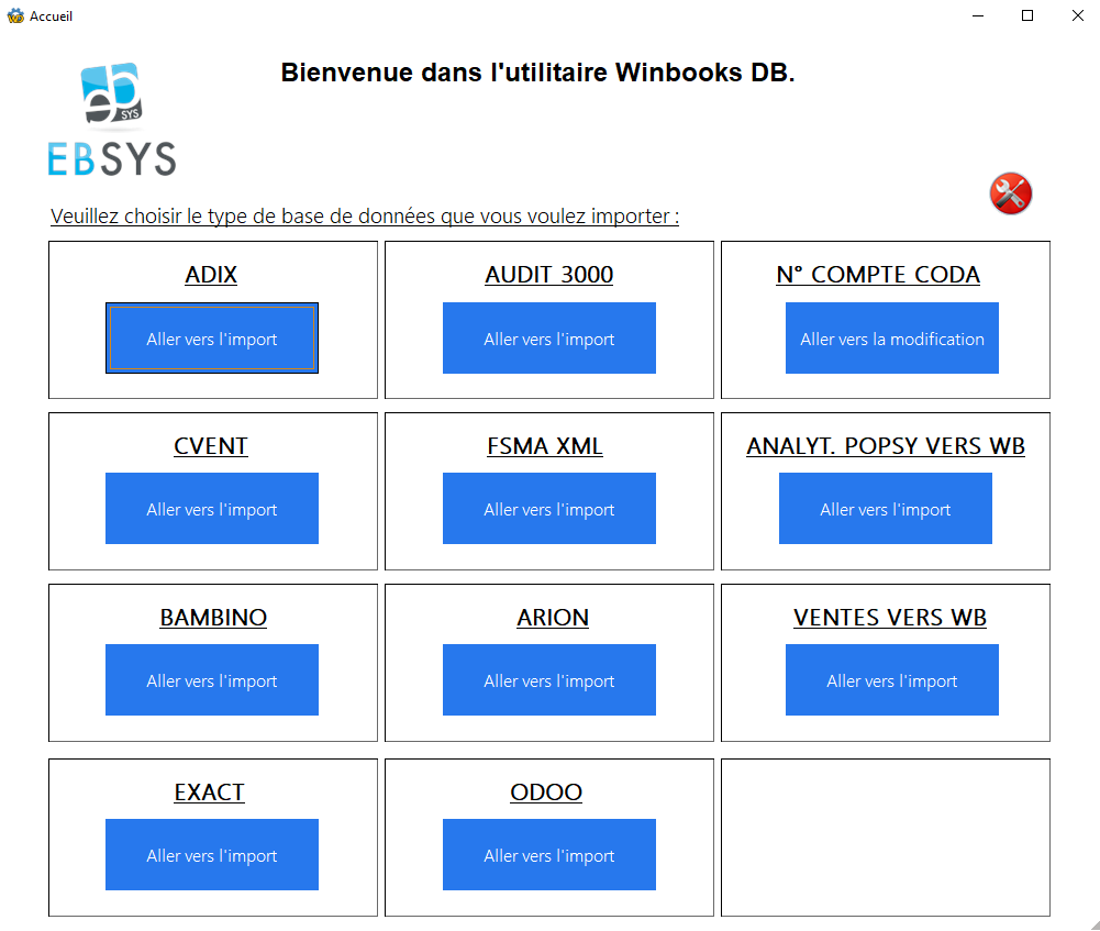 Module WinBooks DB